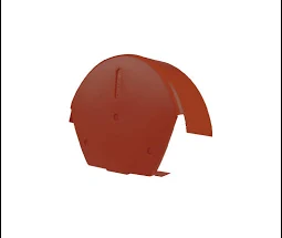 UNI RIDGE CAP HALF ROUND- RED